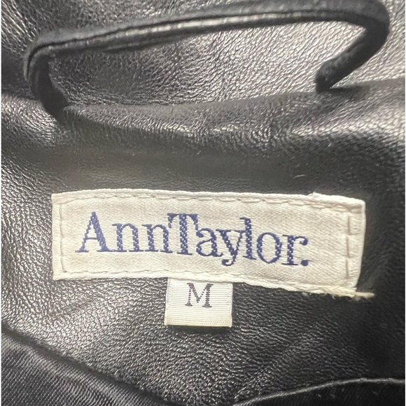 VINTAGE/CLASSIC  ANN TAYLOR GENUINE LEATHER FULL LENGTH COAT - Picture 5 of 16